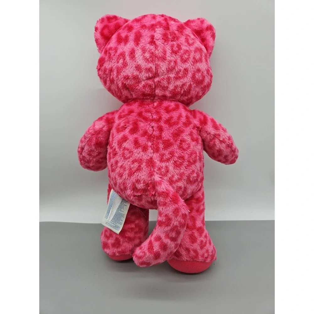 BUILD A BEAR HOT PINK CANDY SWEET SCENTS LEOPARD‎ KITTY PLUSH DOLL TOY